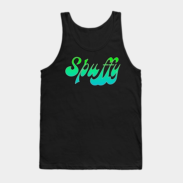 Neon Spuffy (white outline) Tank Top by bengman